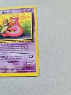 Pokemon TCG Slowbro Fossil 1st Edition Uncommon Card 43/62 Vintage - Image 3