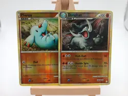 Phanpy 77/123 & Donphan 40/123 HeartGold SoulSilver Reverse Holos Pokemon Cards - Image 1
