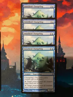 MTG The List Amoeboid Changeling x 4 - Image 1