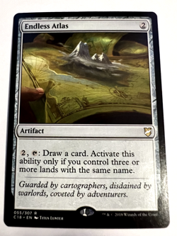 MTG Magic The Gathering Commander 2018 Endless Atlas Rare LP - Image 1