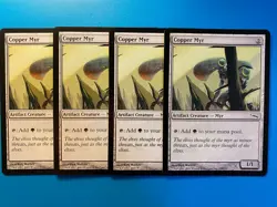 MTG 4x Copper Myr # 158 Mirrodin Pauper Modern Magic the Gathering x4 NM - Image 1