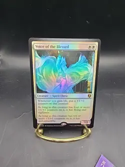 Voice of the Blessed Extended Art FOIL NM Crimson Vow Magic the Gathering MTG - Image 1
