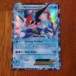 TCG Pokemon English Ash-Greninja EX XY133 XY Holo MP - Image 1