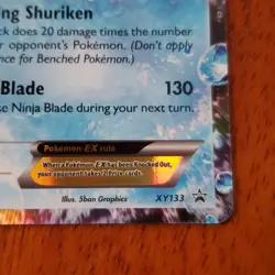 TCG Pokemon English Ash-Greninja EX XY133 XY Holo MP - Image 5