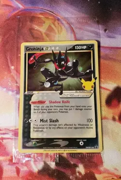 Pokemon Celebrations GRENINJA Gold Star Sealed Black Star Promo SWSH144 MINT! - Image 1