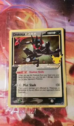 Pokemon Celebrations GRENINJA Gold Star Sealed Black Star Promo SWSH144 MINT! - Image 2
