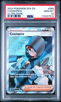 2024 POKEMON SFA EN-SHROUDED FABLE ULTRA RARE #086 CASSIOPEIA PSA 10 - Image 1