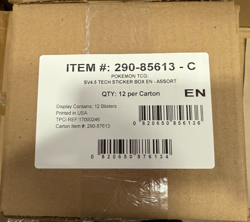 Pokemon TCG Paldean Fates Tech Sticker Collection Display Box Factory Sealed - Image 2