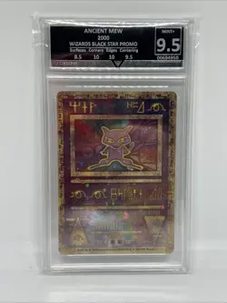 Ancient Mew Holo 2000 Pokemon Movie Game Promo 💎 Get Graded 9.5 double swirl - Image 1