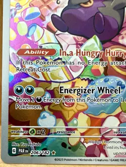 Morpeko 206/182 SV04: Paradox Rift Special Illustration Rare Holo Pokemon TCG - Image 3