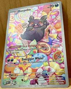 Morpeko 206/182 SV04: Paradox Rift Special Illustration Rare Holo Pokemon TCG - Image 5