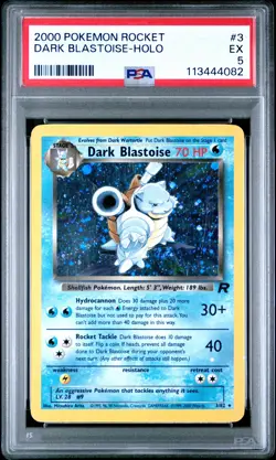 2000 POKEMON ROCKET #3 DARK BLASTOISE-HOLO PSA 5 - Image 1