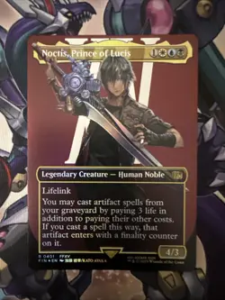 Magic The Gathering Final Fantasy Noctis, Prince Of Lucis Borderless Foil NM - Image 1
