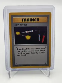 1999 Pokemon Base Set Item Finder Shadowless 74/102 LP Rare Trainer Unlimited - Image 1