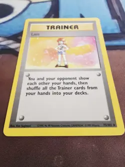 Pokemon TCG Lass 75/102 Base Set Trainer Unlimited Rare, LP Condition - Image 2