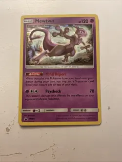 Pokemon TCG Mewtwo SM Black Star Promo SM214 Holo Promo - Image 1