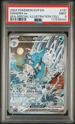 2024 POKEMON SVP EN-SV BLACK STAR PROMO #131 KINGDRA EX PSA 9 - Image 1