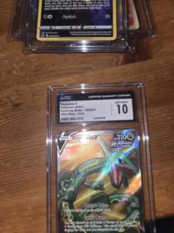 Pokemon 2021 Rayquaza v Evolving Skies #193/203 CGC Gem Mint 10 - Image 2