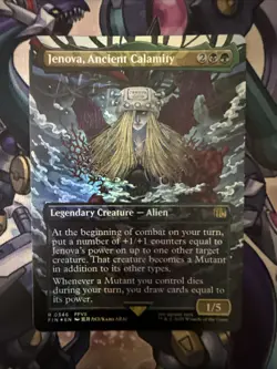 Magic The Gathering Final Fantasy Jenova, Ancient Calamity Borderless Foil NM - Image 1