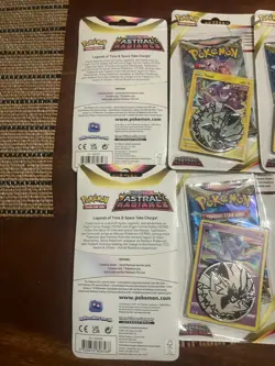 Lot of 12 Pokemon Astral Radiance Blister Packs Oricorio Toxtel Promo Holo Coin - Image 2