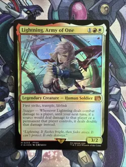 Magic The Gathering Final Fantasy Lightning, Army Of One Foil Mythic Near Mint - Image 1