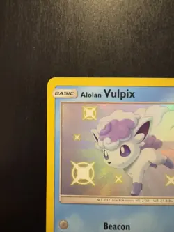 Pokemon TCG Alolan Vulpix SV8/SV94 Shiny Holo Rare Hidden Fates - Image 2