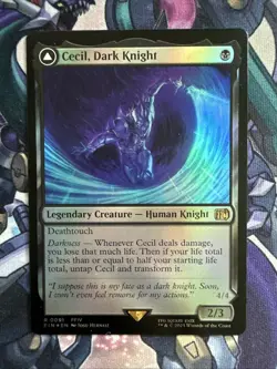 Magic The Gathering Final Fantasy Cecil, Dark Knight Foil Near Mint - Image 1