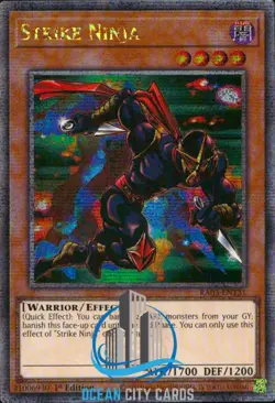 Yugioh Strike Ninja - RA03-EN131 Quarter Century Secret Rare 1st Edition - Image 1