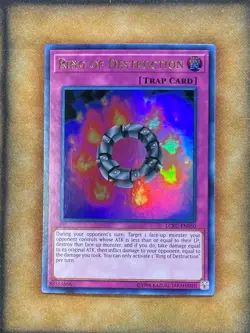 Yugioh Ring of Destruction LCKC-EN050 Ultra Rare NM - Image 1