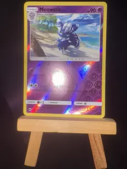 MEOWSTIC - 60/147 Burning Shadows NM - Reverse Holo Rare - Pokemon TCG Card - Image 4