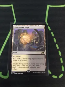 MTG Magic The Gathering Bleachbone Verge DFT Rare Land Commander - Image 1