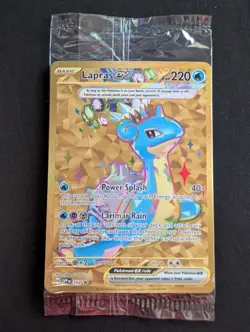Lapras ex SVP 164 Gold Hyper Rare Terapagos UPC Promo Card Exclusive SEALED - Image 1