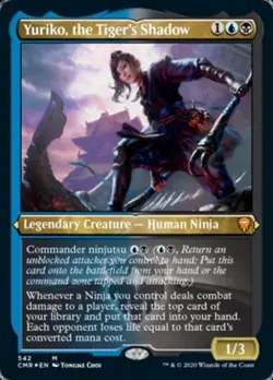 Yuriko, the Tiger's Shadow (Foil Etched) -Foil Near Mint MTG Commander Legends - Image 1