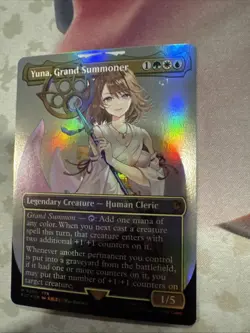 Yuna, Grand Summoner (Borderless) Commander: Final Fantasy Magic the Gathering - Image 1