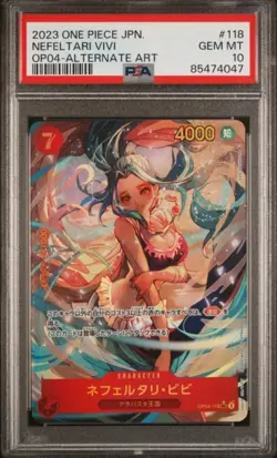 Nefeltari Vivi OP04-118 SEC Kingdoms of Intrigue ALT Art Card Japanese PSA 10 - Image 1