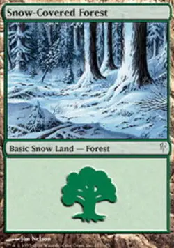 MTG magic cards 1x Snow-Covered Forest ColdSnap Light Play, English - Image 1