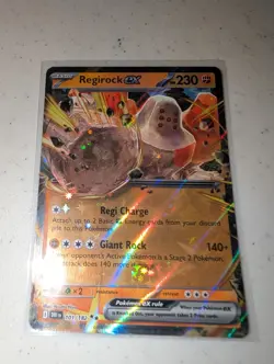 Pokemon TCG SV Destined Rivals Regirock EX Double Rare Holo Card 101/182 - Image 1