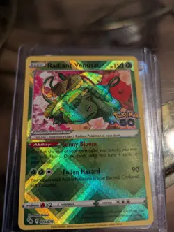 Radiant Venusaur Pokemon card Pokemon GO expansion set Mint - Image 1