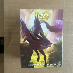 DRAGON SHIELD Fawnix brushed art 100 CARD SLEEVES DECK PROTECTORS MTG Pokemon - Image 1