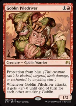 Goblin Piledriver - Light Play MTG Magic Origins - Image 1