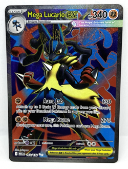Mega Lucario ex - 160/132 Pokemon TCG Mega Evolution Ultra Rare Pokemon Card - Image 1