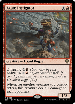 Agate Instigator #21 | Near Mint | BLC Bloomburrow Commander Magic MTG - Image 1
