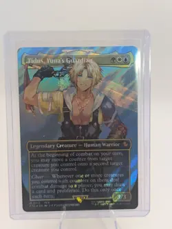 MTG - Final Fantasy Tidus, Yuna's Guardian (Borderless) (Surge Foil) Commander - Image 1