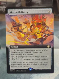 R 0037 Moxite Refinery Rare COMMANDER EXTENDED ART Edge of Eternities MTG Card - Image 1