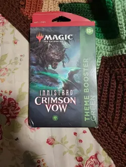 Magic The Gathering Innistrad Crimson Vow Theme Booster Green Factory Sealed - Image 1
