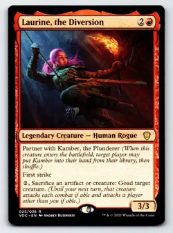Laurine, the Diversion R Commander: Innistrad: Crimson Vow # 25 NM Normal - Image 1
