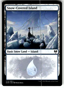 Snow-Covered Island (278) Kaldheim Regular MTG NM Magic - Image 1