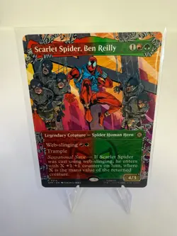 MTG Marvel's Spider-Man Scarlet Spider, Ben Reilly R 0214 Borderless NM - Image 1