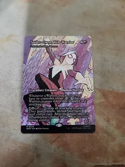 Spider-Gwen, Web-Warrior-Najeela Borderless Marvel's Spider-Man MTG NM - Image 1
