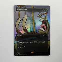 MTG Dismember (7011) *Rainbow Foil* Secret Lair: SpongeBob Bonus Card MT/NM - Image 1